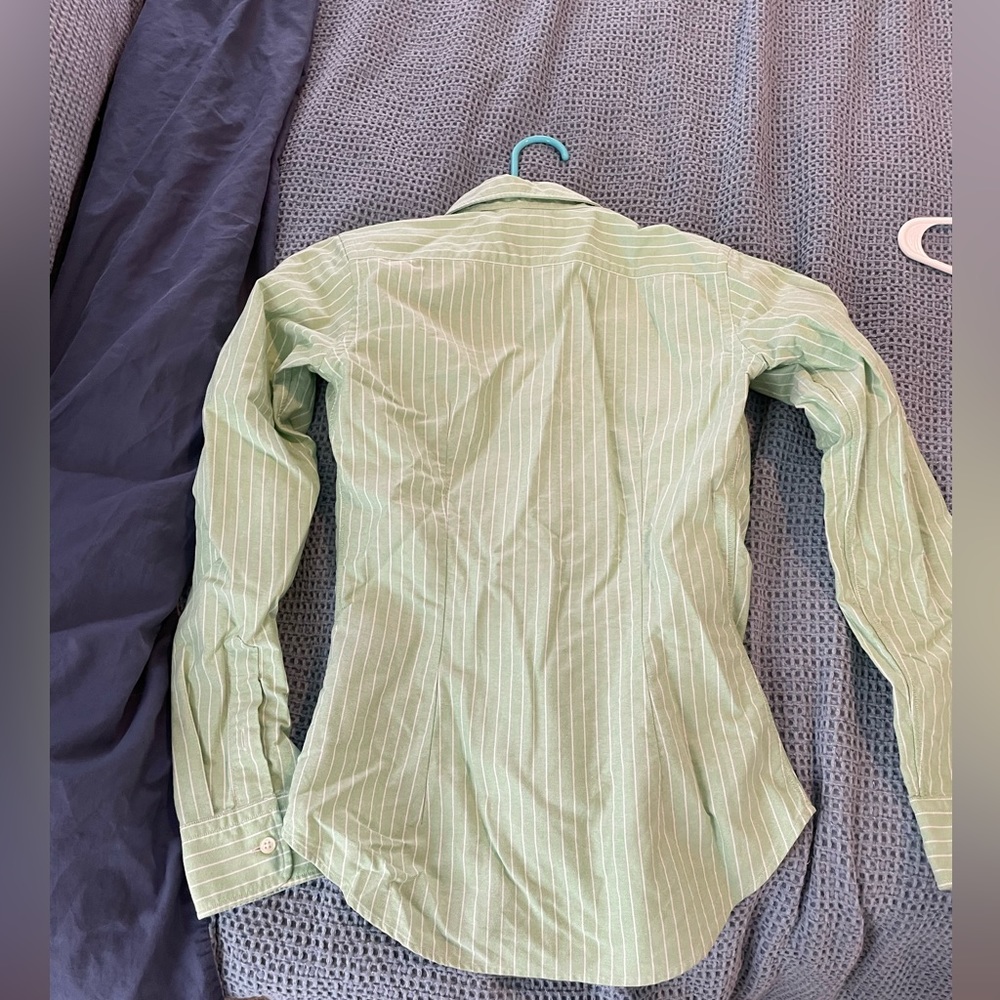 Green slim fit Ralph Lauren button down Oxford